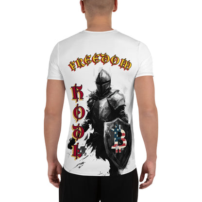 Steady Hodl Warrior Freedom White Athletic T