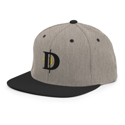 BitcoinDove Dark Front w/B Snapback Hat