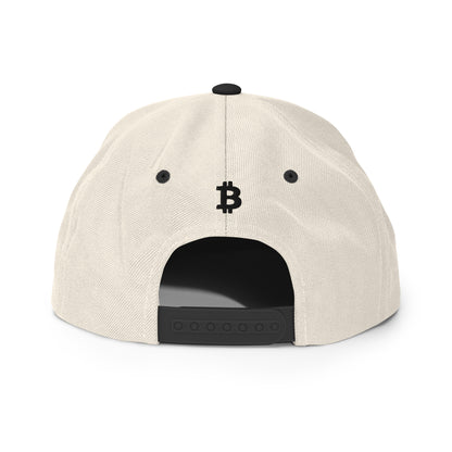 BitcoinDove Dark Front w/B Snapback Hat