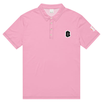 Badman Light Pink Men’s Slim Polo