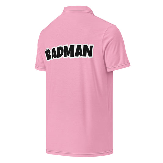 Badman Light Pink Men’s Slim Polo