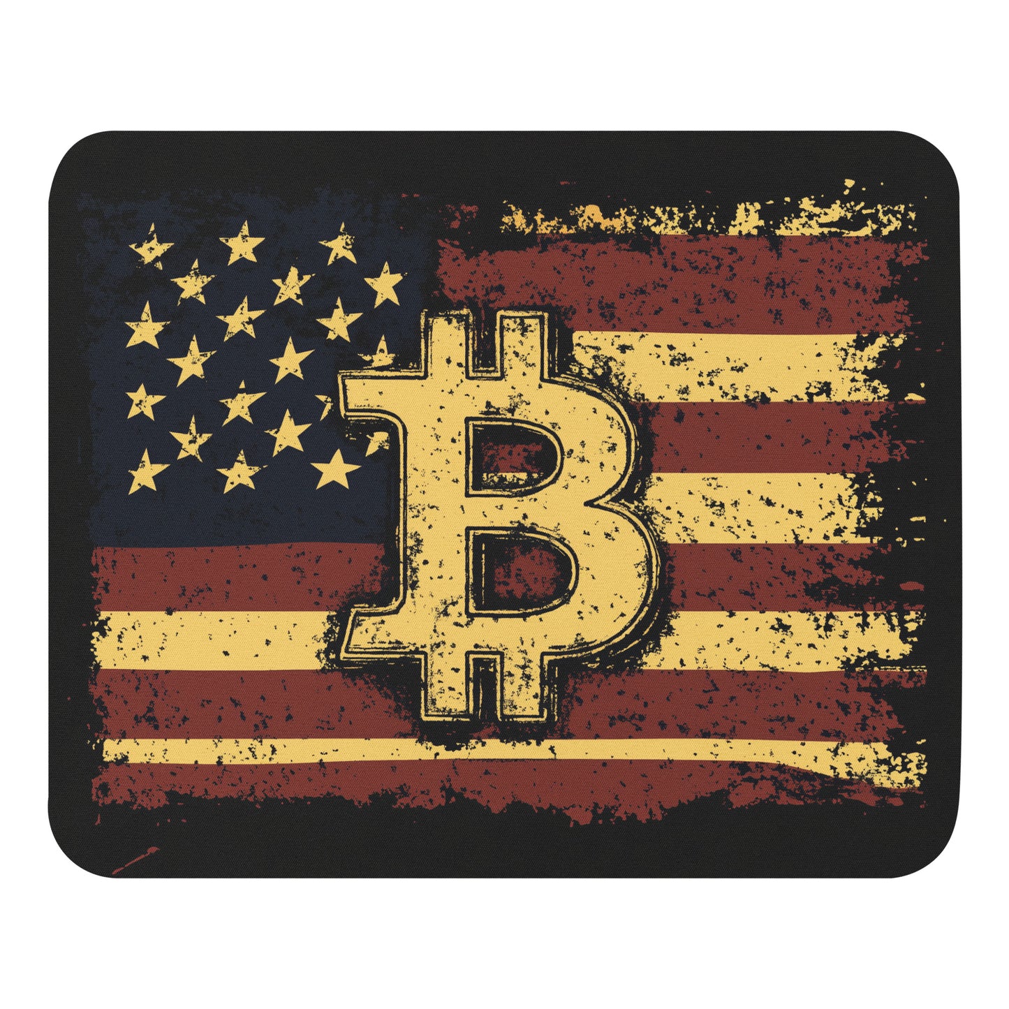 USA Flag ₿ Mouse Pad