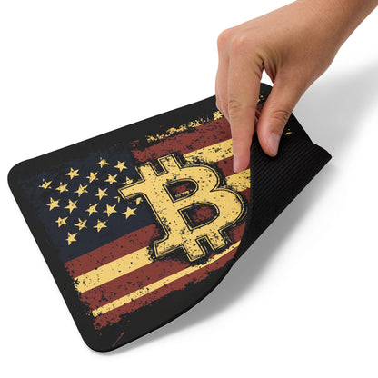 USA Flag ₿ Mouse Pad