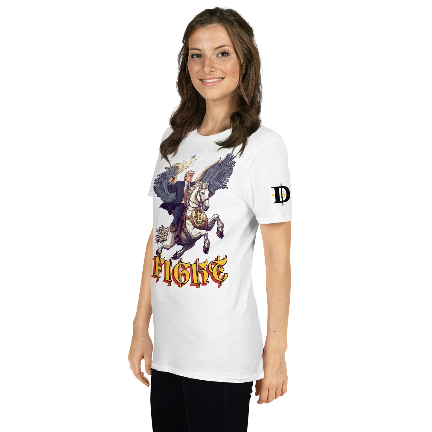 Trump Pegasus White Unisex Short T