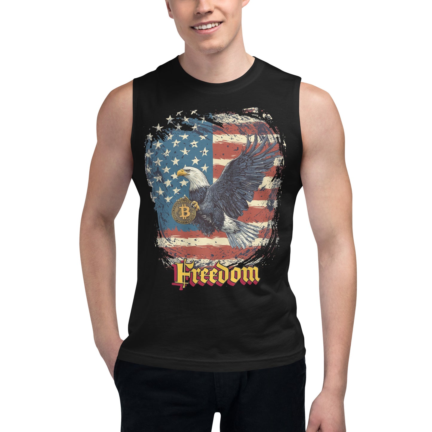 Eagle American Flag Muscle