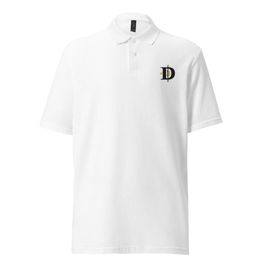 BitcoinDove White Unisex Polo