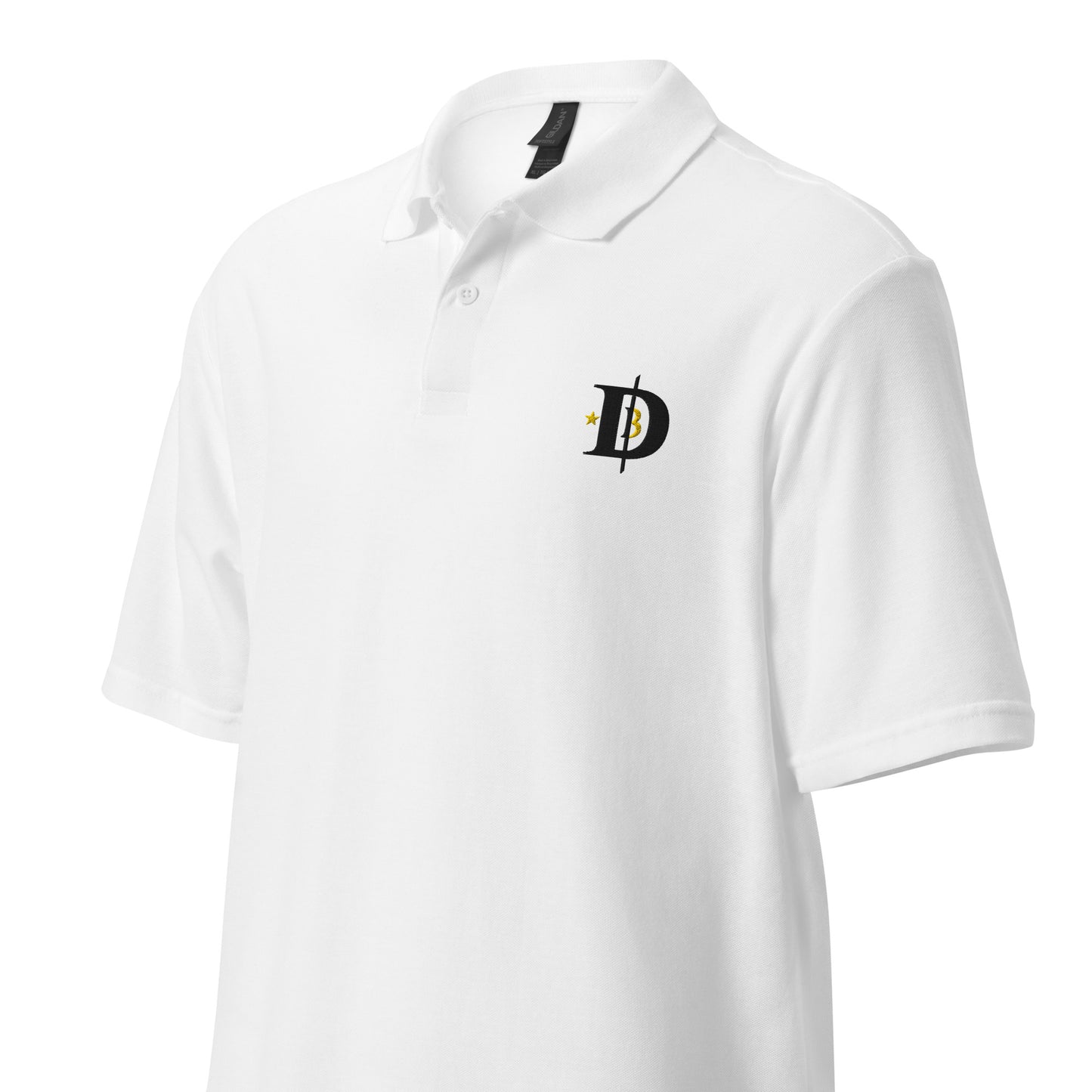 BitcoinDove White Unisex Polo