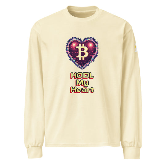 Retro Heart Premium Unisex Heavy Long Sleeve