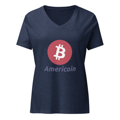 Women’s Relaxed Americoin V-Neck T